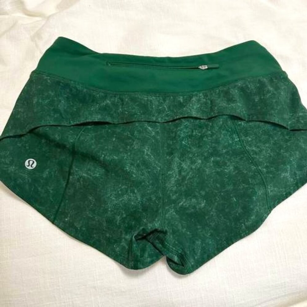 Lululemon Speed Up Low-Rise Lined Short 2.5" Evergreen